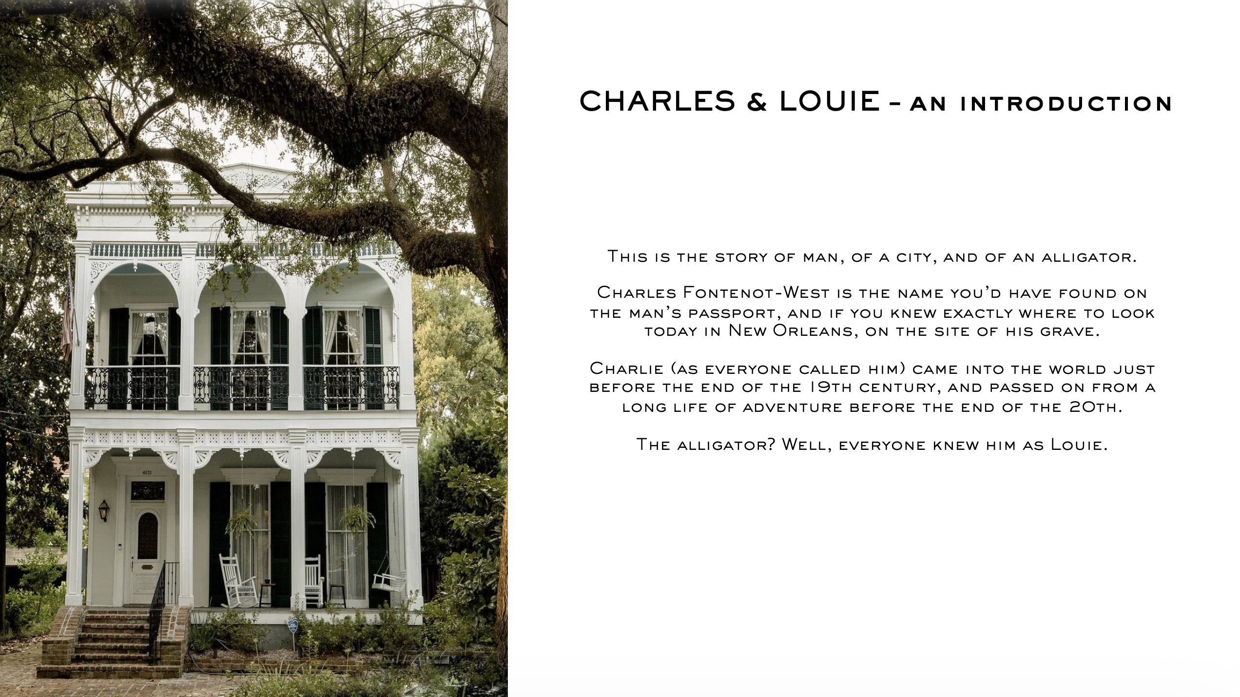 Charles & Louie — the New Orleans townhouse and the story behind the name